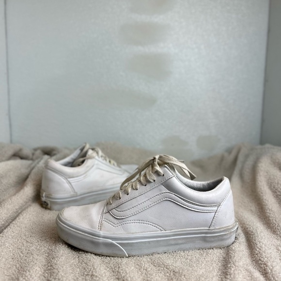 VANS Old Skool White Skate Sneaker Womens 7.5 - Picture 2 of 7